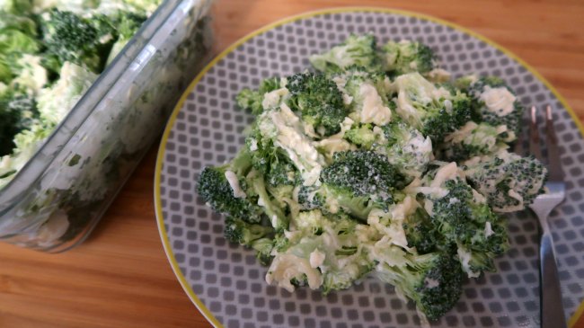 Creamy broccoli salad - what to serve with soup