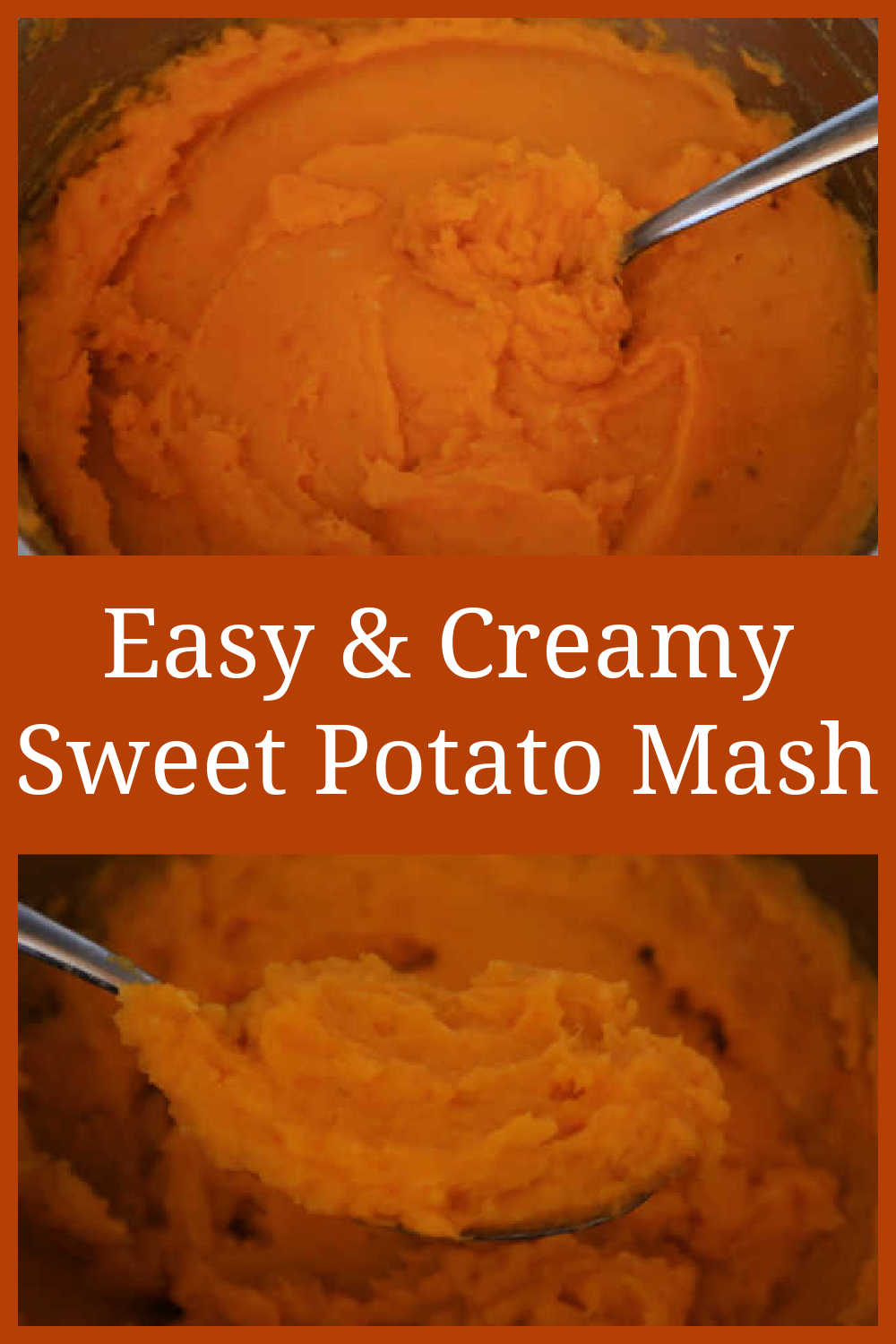 Easy Sweet Potato Mash Recipe - How to make the best healthy and creamy garlic mashed sweet potatoes side dish - with the video tutorial.