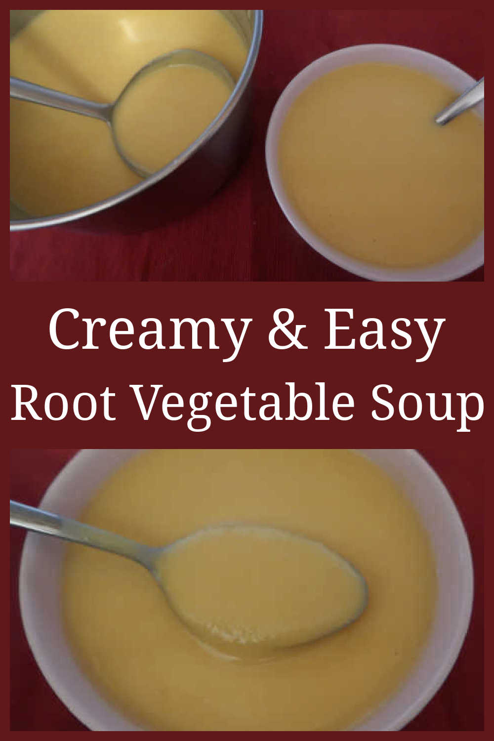 Root Vegetable Soup Recipe - How to make the best easy, creamy vegetable broth with root veggies - a simple soup for winter months - with the video tutorial.