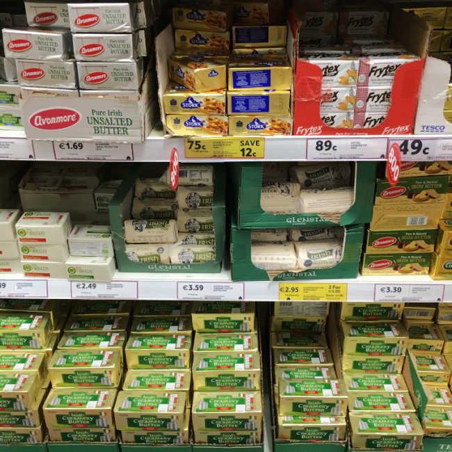 Selection of butter