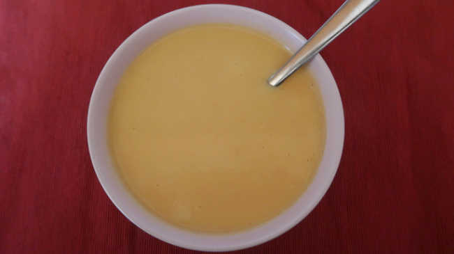 Simple bowl of soup