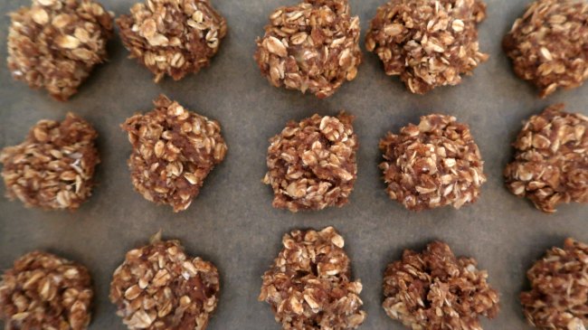 What to do with ripe bananas - no bake cookies