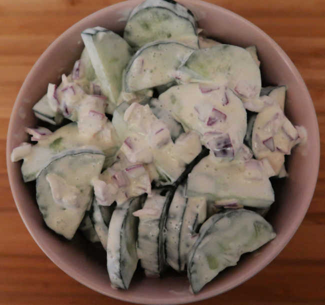 How to make delicious creamy tangy salad