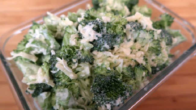 Keto broccoli recipes - creamy salad