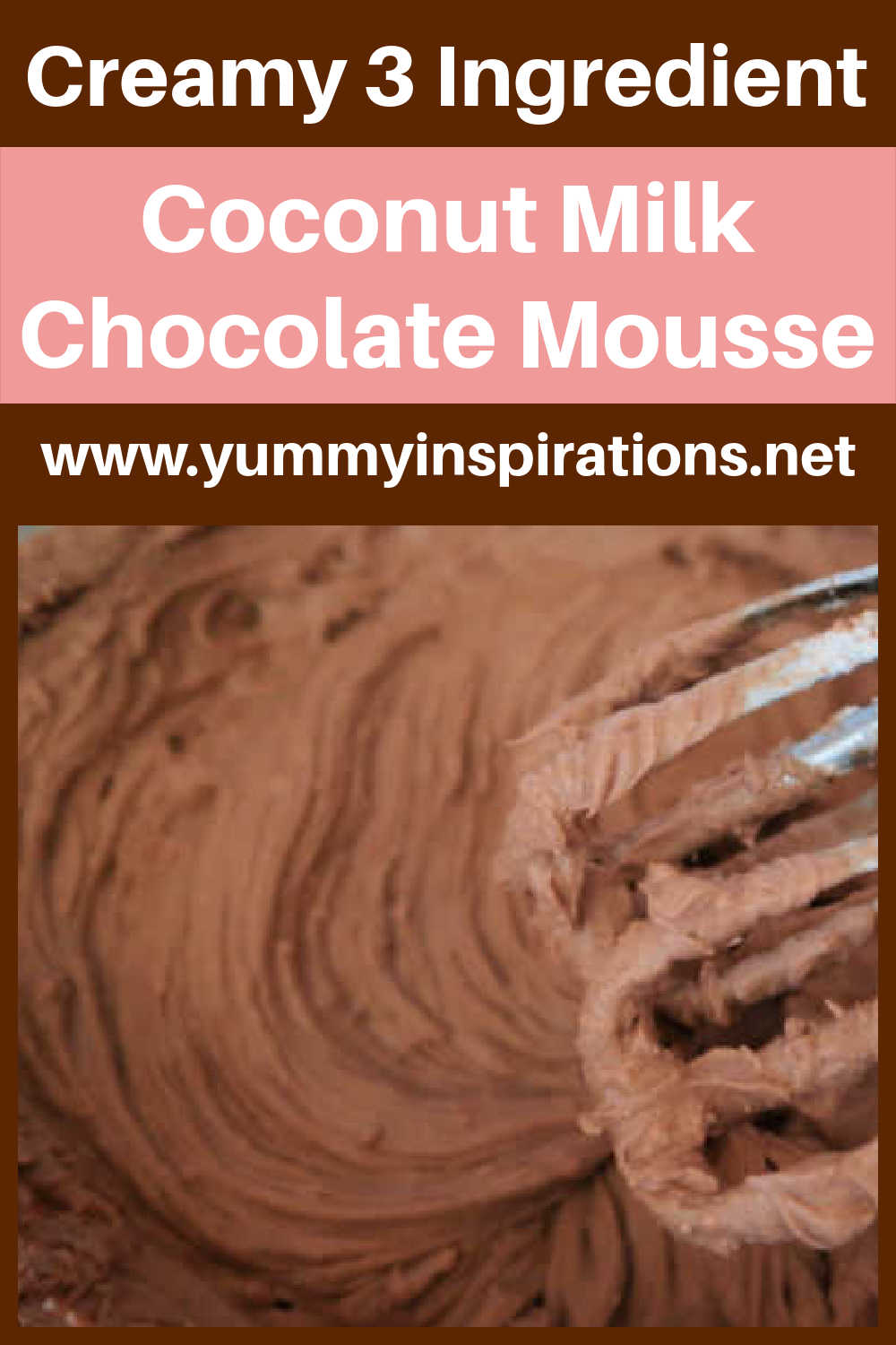 3 Ingredient Coconut Milk Chocolate Mousse Recipe – How to make the best easy low carb, keto, dairy-free, paleo and vegan friendly dark chocolate dessert with only 3 ingredients – with the full video tutorial.