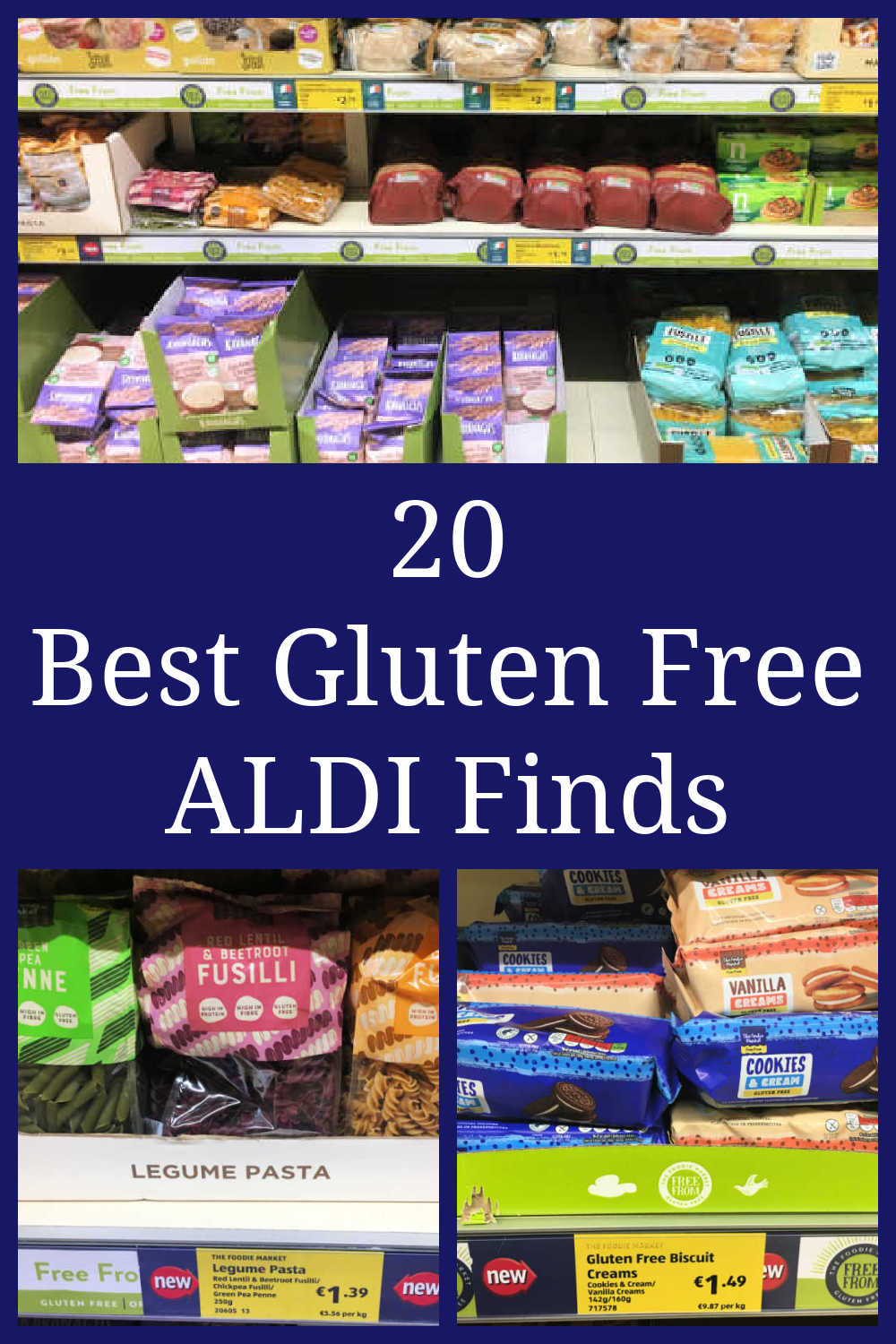 Gluten Free Aldi Products - 20 top finds and the best gluten-free foods at budget friendly Aldi supermarkets - with a video tour of my local store.