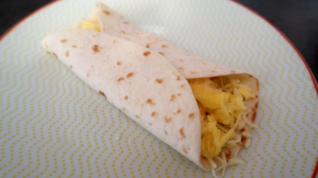 High protein breakfast foods - Burritos with black beans