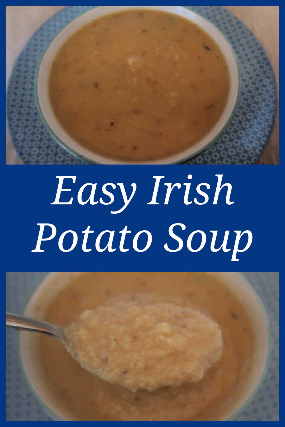 Irish Potato Soup Recipe - How to make an easy simple creamy or chunky traditional Irish comfort food dish - with the video tutorial.