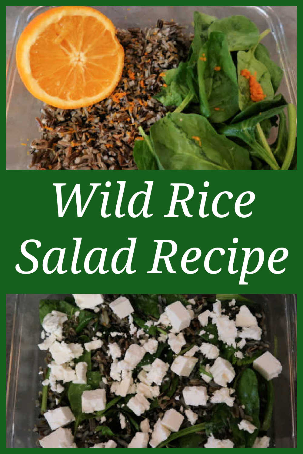 Wild Rice Salad Recipe - how to make the best easy and healthy wild rice salad with orange and feta cheese - with the video tutorial.