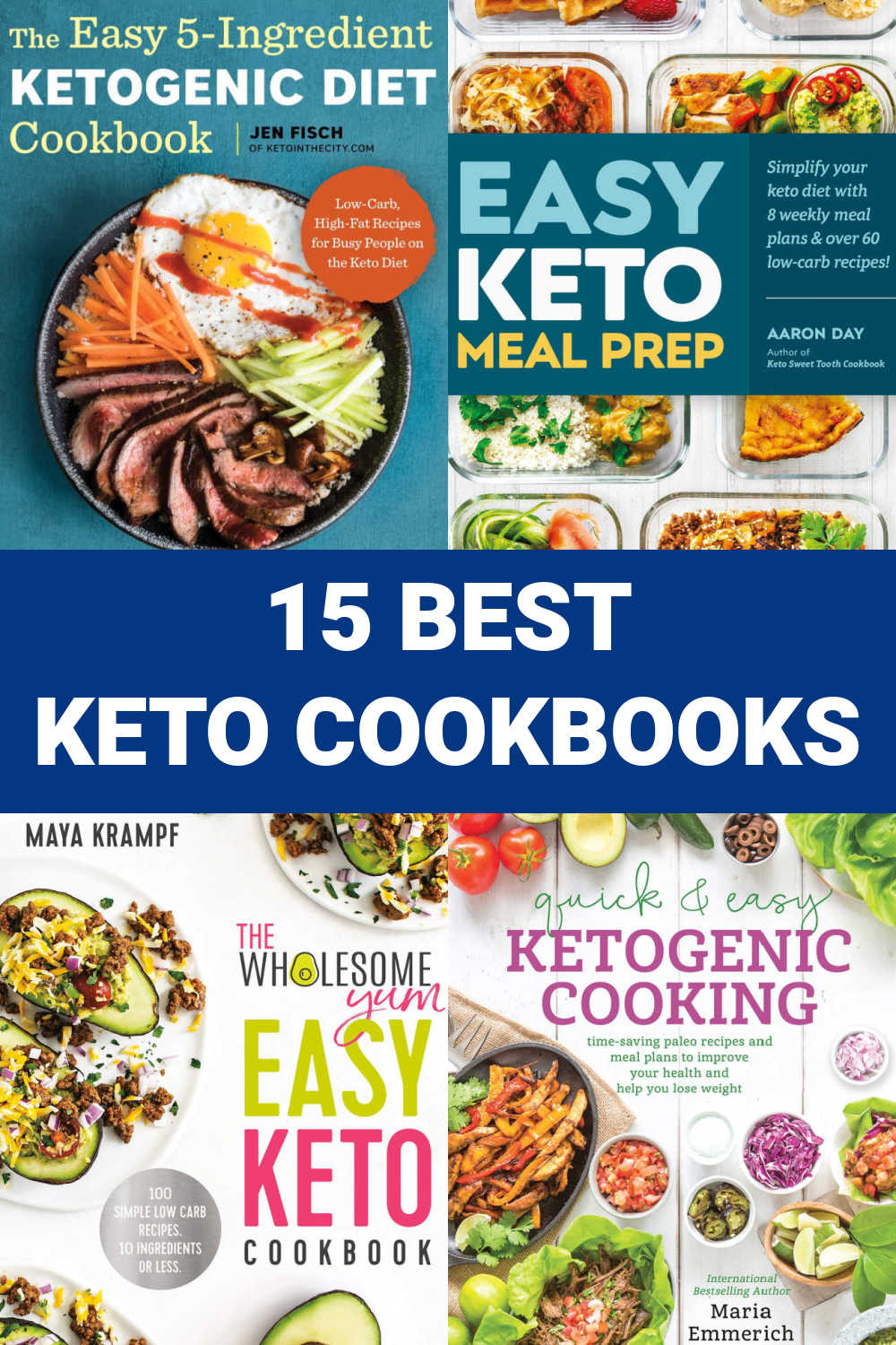 15 Best Keto Cookbooks - The top books for the low carb ketogenic diet lifestyle - full of easy recipes and cookbook ideas for beginners to low-carb cooking
