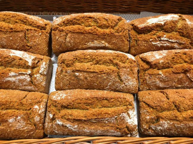 Fresh Soda bread loaves in Ireland