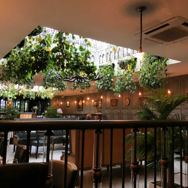 The Garden Restaurant Interior at Langtons Hotel