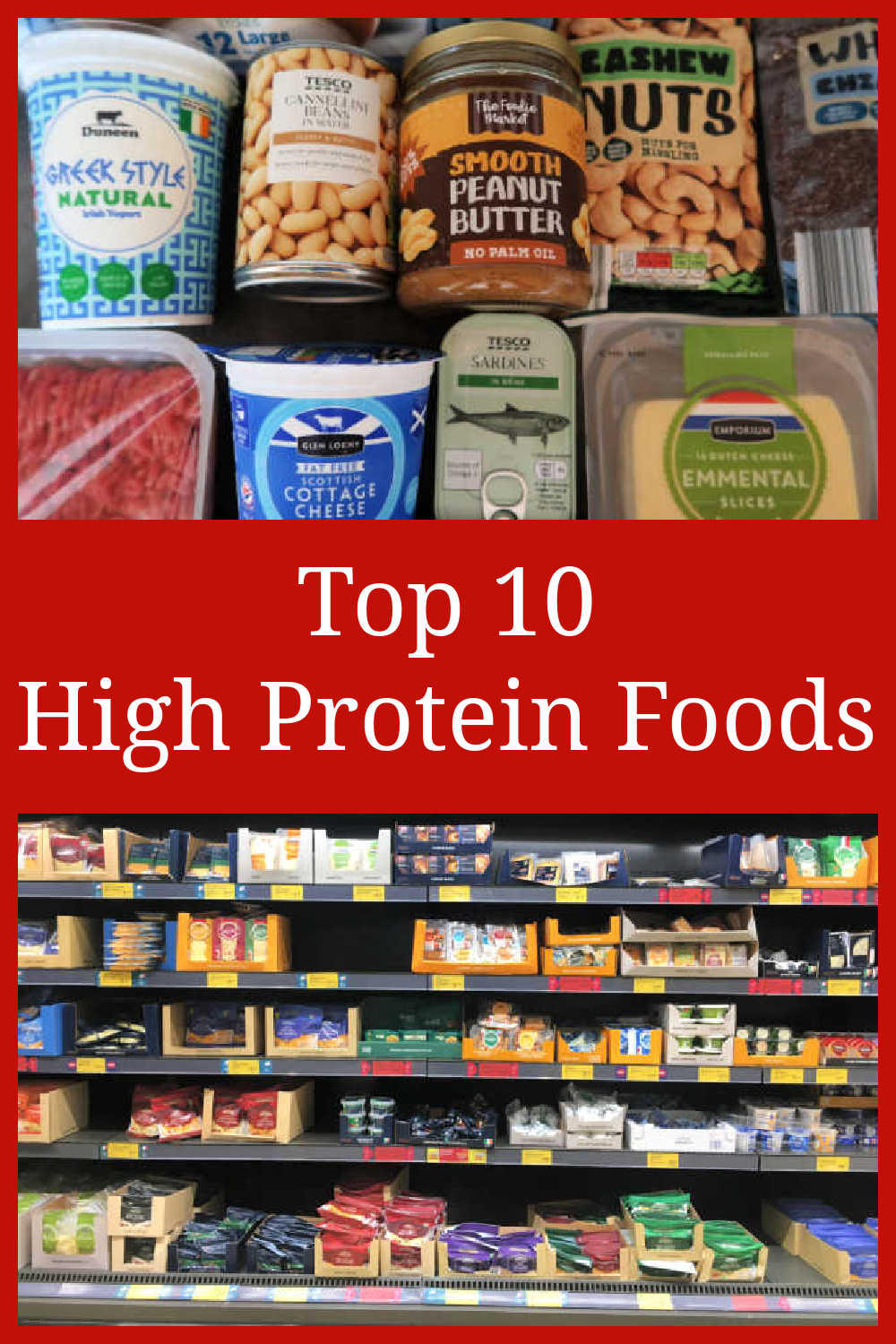 Top 10 High Protein Foods - The best high-protein rich food items to include more of in your diet everyday - with a video of some of the highest protein foods.