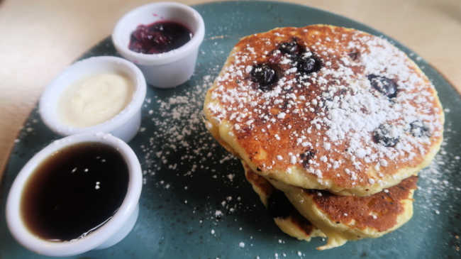 Avoca Cafe Blueberry Buttermilk Pancakes