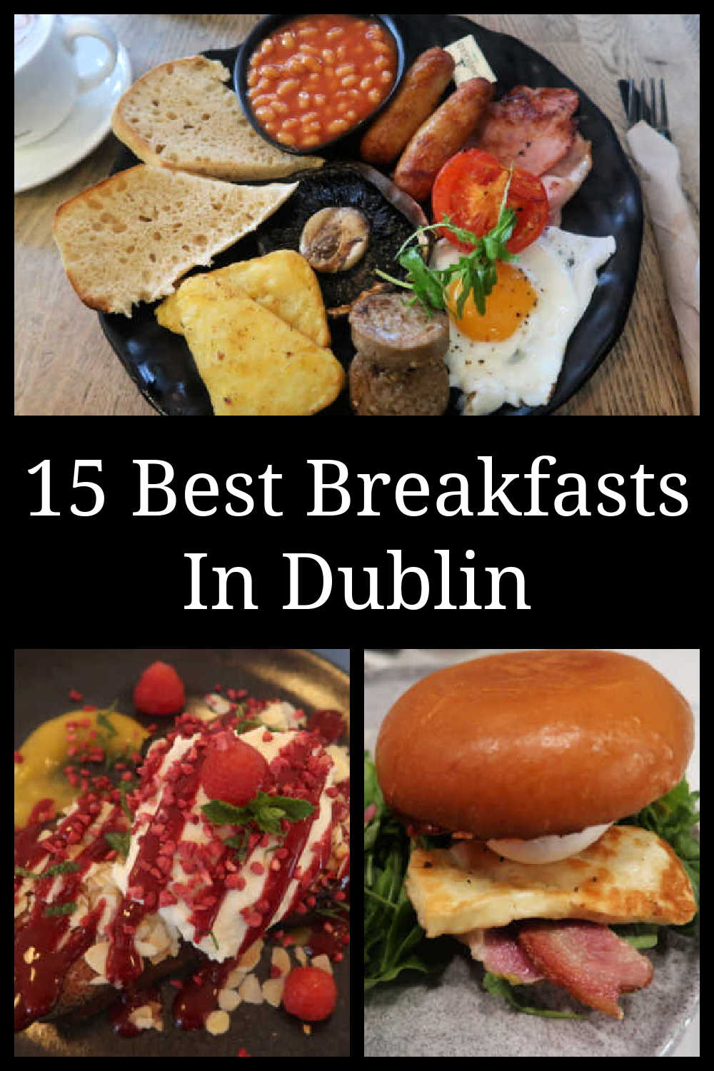 Breakfast in Dublin - Guide to the 15 best places for delicious Irish breakfasts and brunch around Dublin City Centre - with a clickable map.