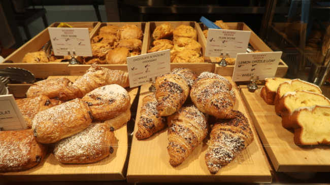 Breakfast pastries in Dublin at Kilkenny Design Centre