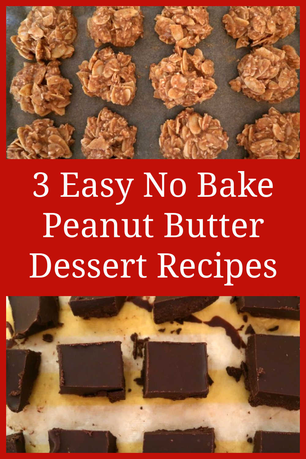 Easy Peanut Butter Desserts - The 3 best healthy low carb, keto and gluten free no bake dessert recipes, with only 3 or 5 ingredients - with the video tutorials.