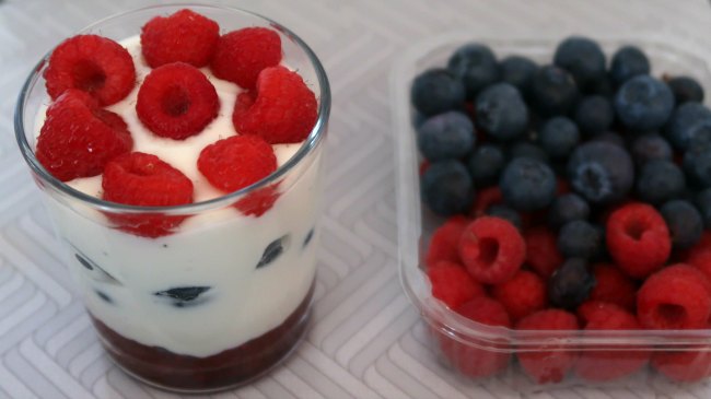 Yogurt and Fruit Parfait with berries