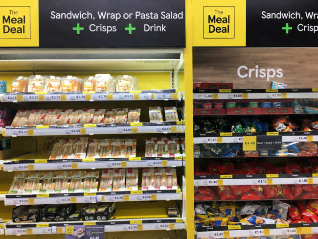 Tesco Meal Deal with gluten free sandwiches