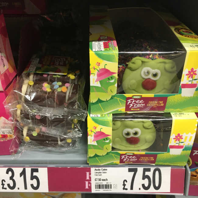 Asda Gluten Free Caterpillar Cake