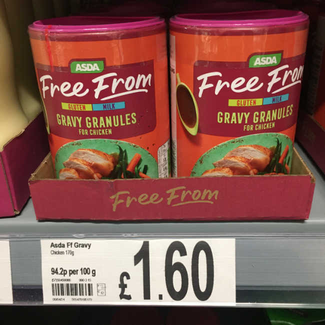 Gluten-free gravy granules