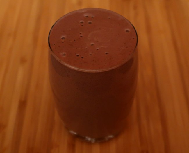 Chocolate breakfast shake