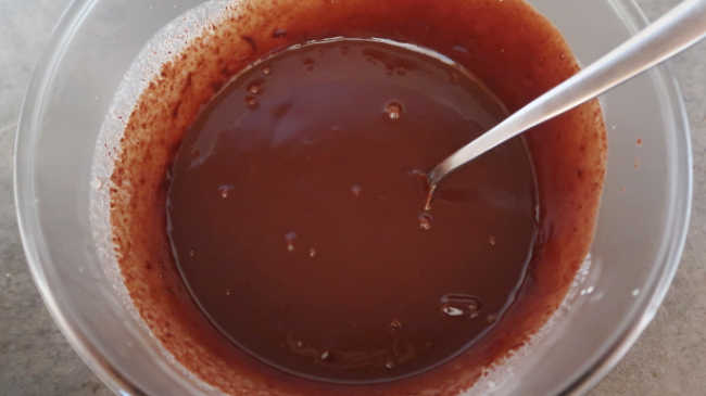 Mixing all of the simple ingredients together in a large bowl