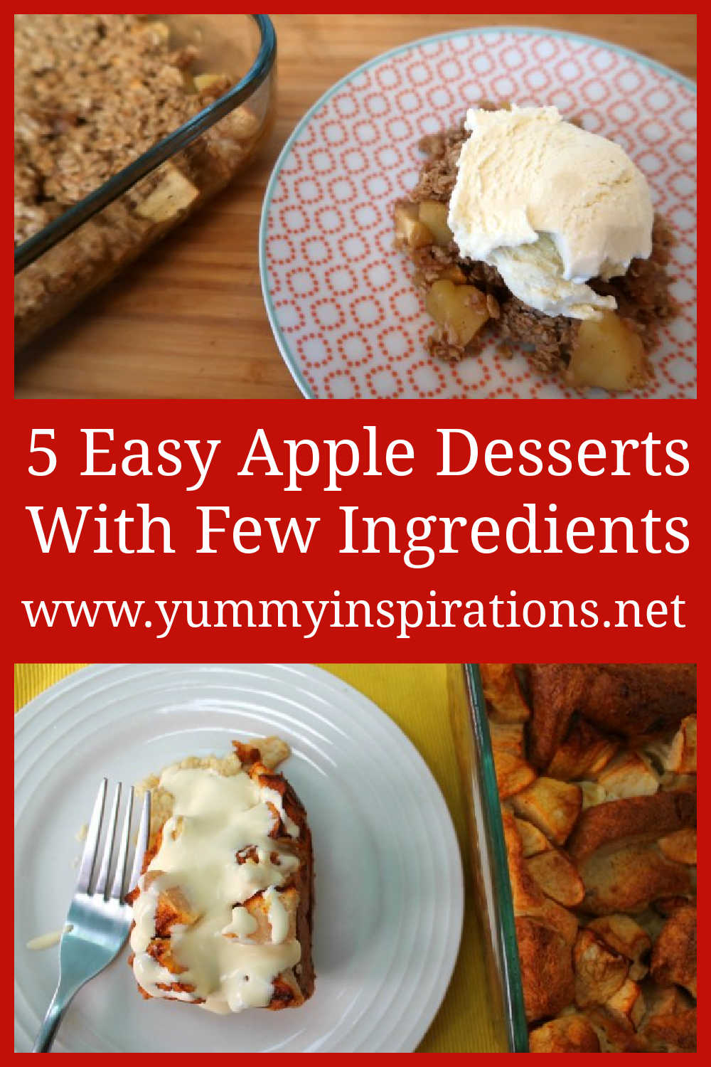 Easy Apple Dessert Recipes With Few Ingredients - the best ideas for quick simple desserts with fresh apples - with the videos.