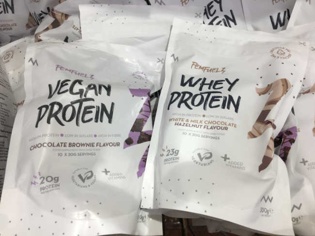 Protein powder - vegan and whey