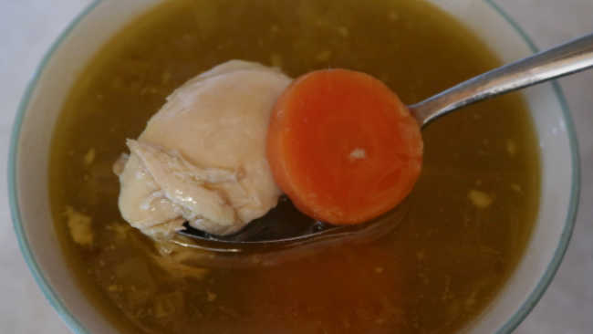 Chicken soup with thighs recipe - how to make easy simple homemade soup