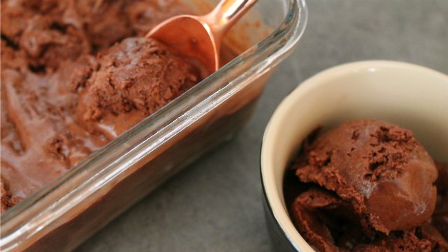 No Churn homemade chocolate ice cream