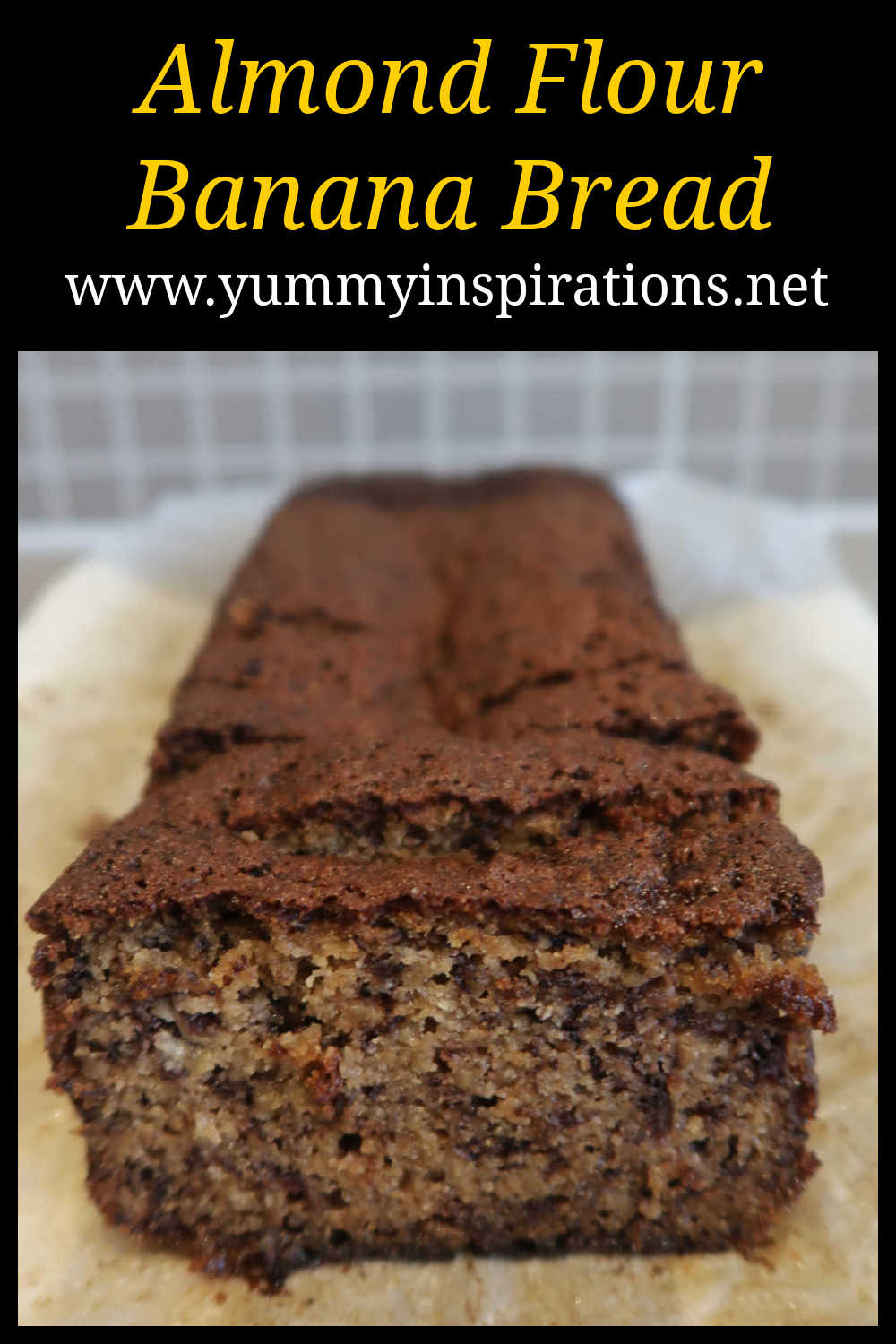 Almond Flour Banana Bread Recipe - Easy moist, naturally sweet and gluten free. A simple homemade made with ripe bananas