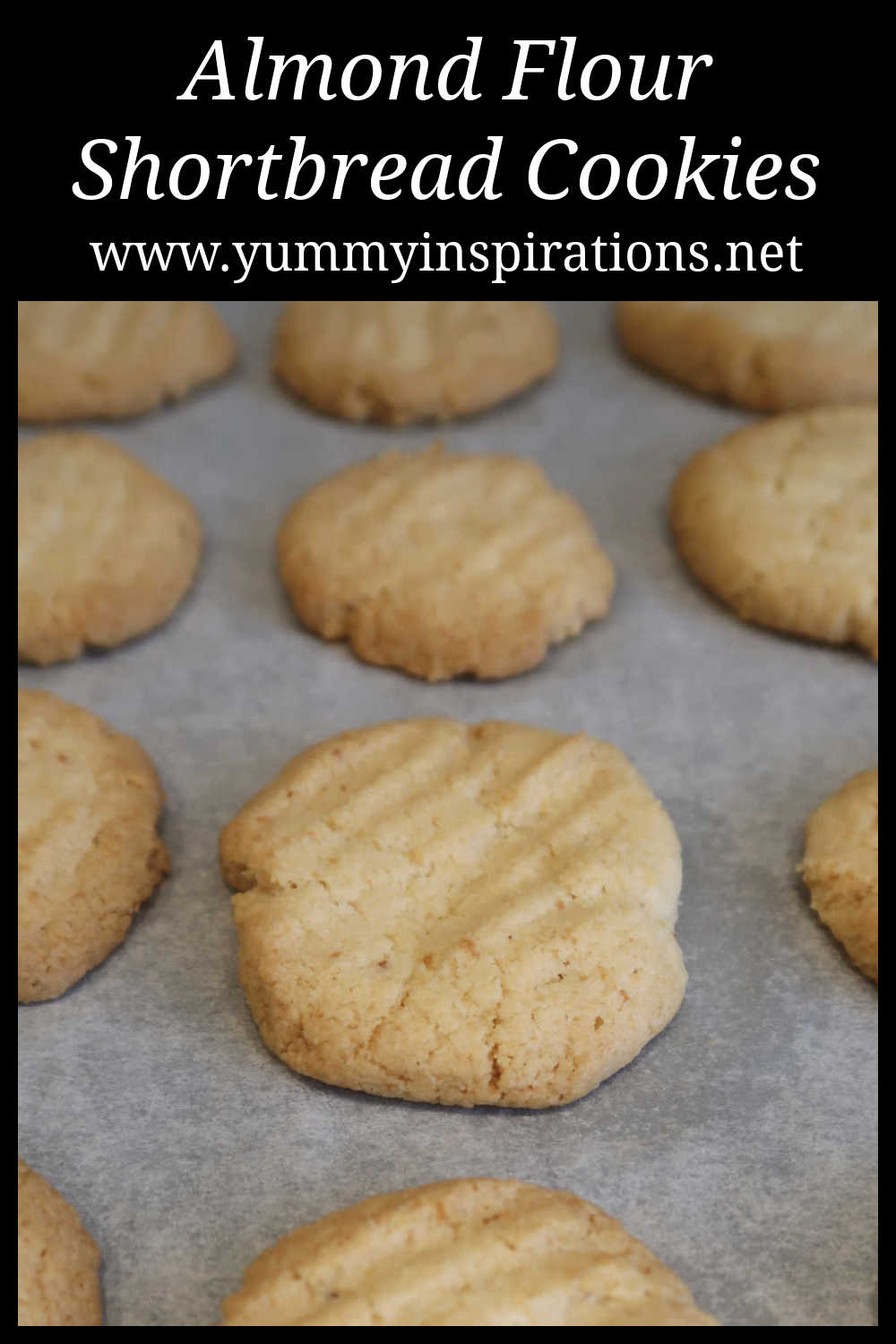 Almond Flour Shortbread Cookies Recipe - These easy Almond Flour Shortbread Cookies are buttery, crumbly and made with just 5 simple ingredients. A delicious low carb and sugar free cookie recipe.