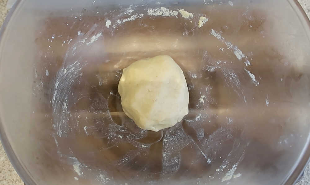 Dough rested from the fridge