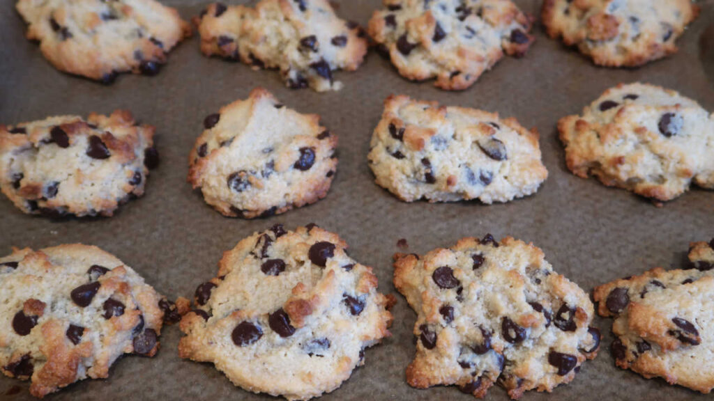 Almond Flour Chocolate Chip Cookies - the best cookie recipe - easy buttery, golden and packed with chocolate chips