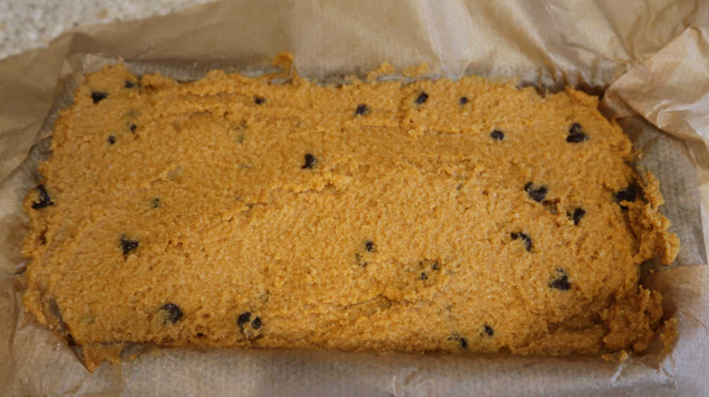 Batter in the loaf tin