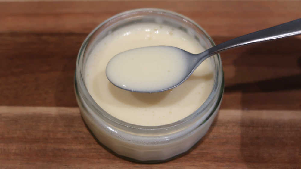 Creamy homemade custard with 3 egg yolks