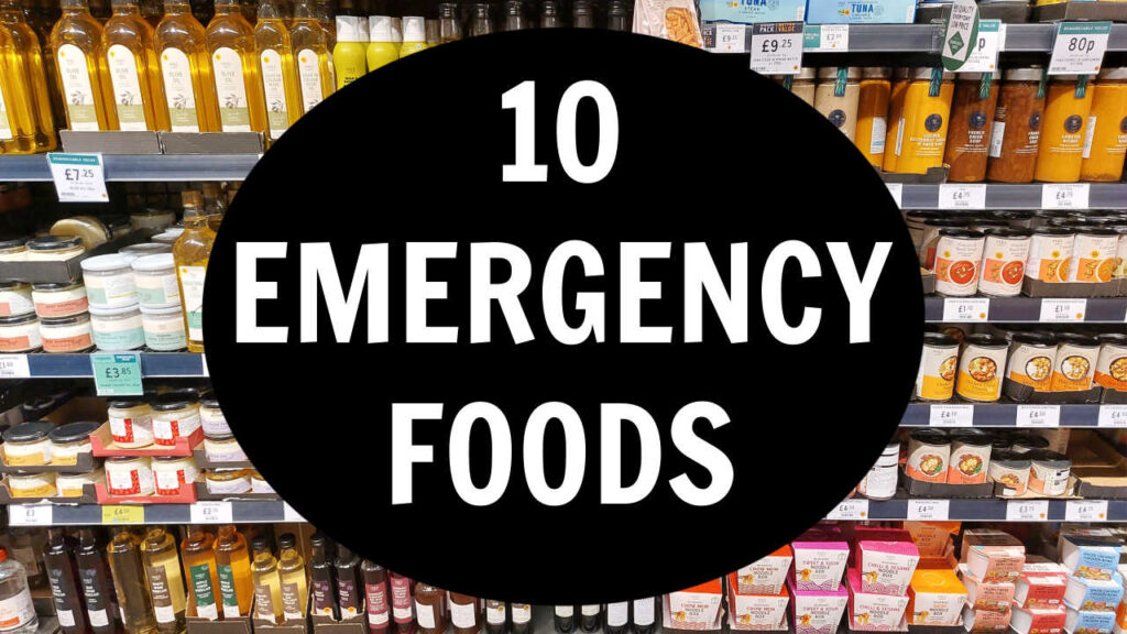 10 Emergency Foods to Keep at Home - with free printable list