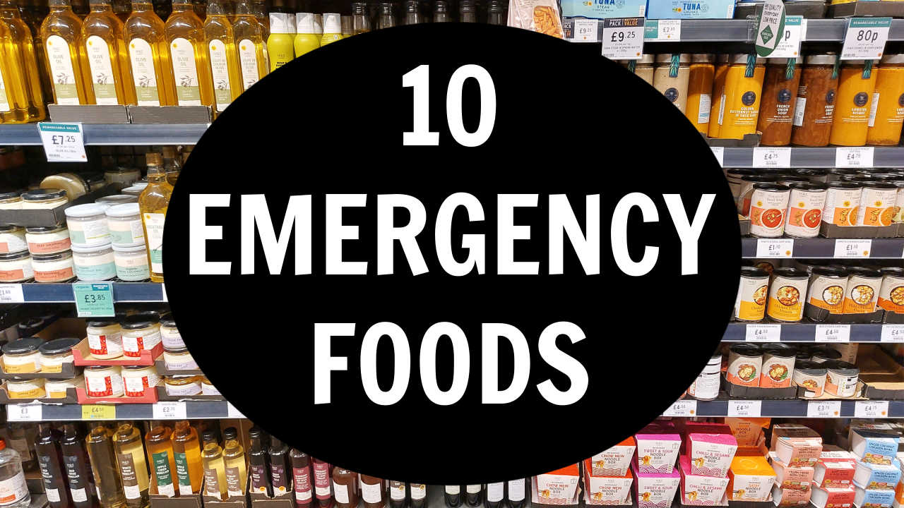 10 Emergency Foods to Keep at Home - with free printable list