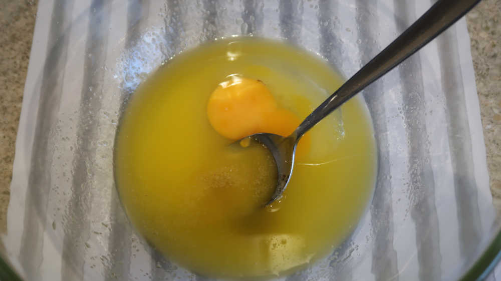 Mixing the simple ingredients together in a large bowl